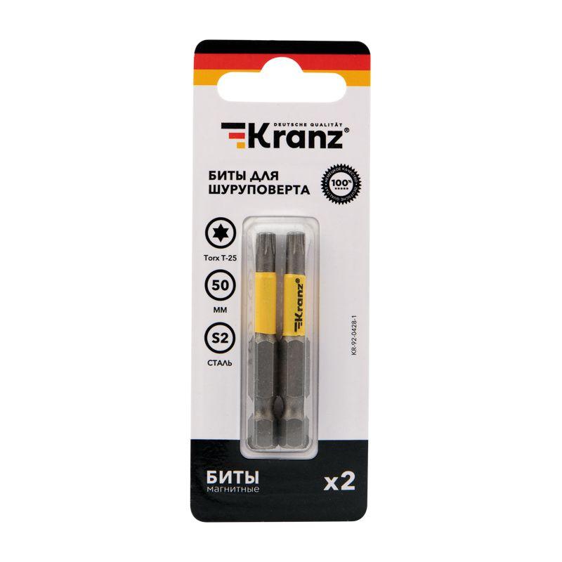 Бита для шуруповерта Torx T25х50мм (уп.2шт) Kranz KR-92-0428-1